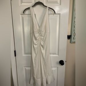 BCBG dress white size large new without tags
